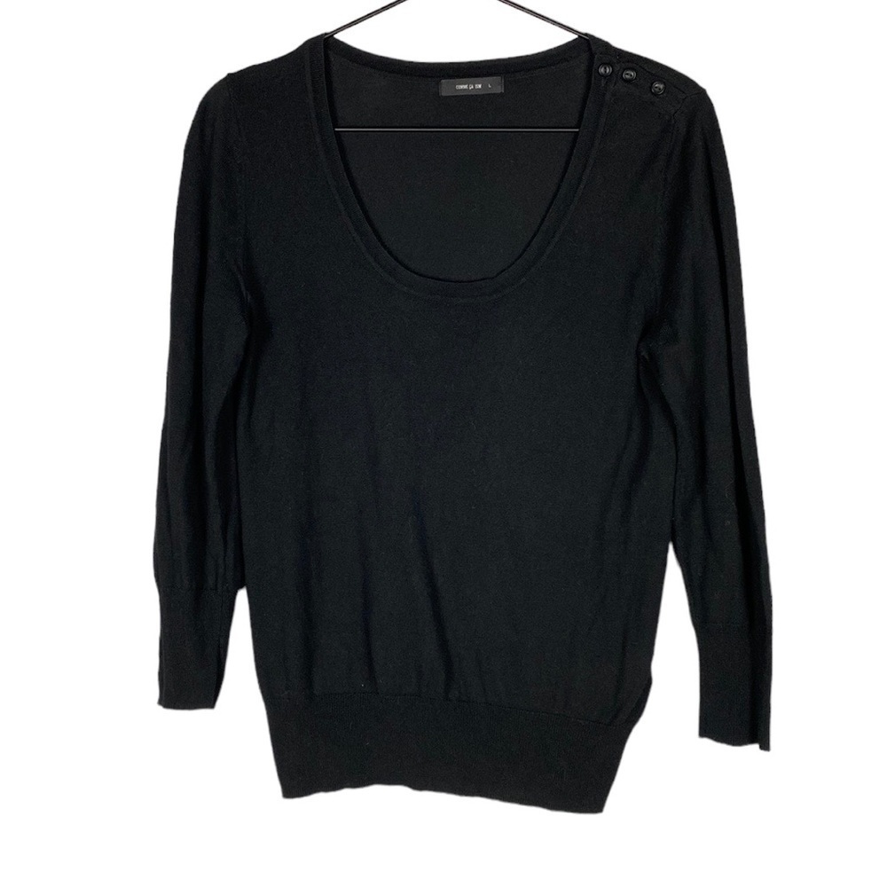 Vintage Comme Ca Ism black button sweater
